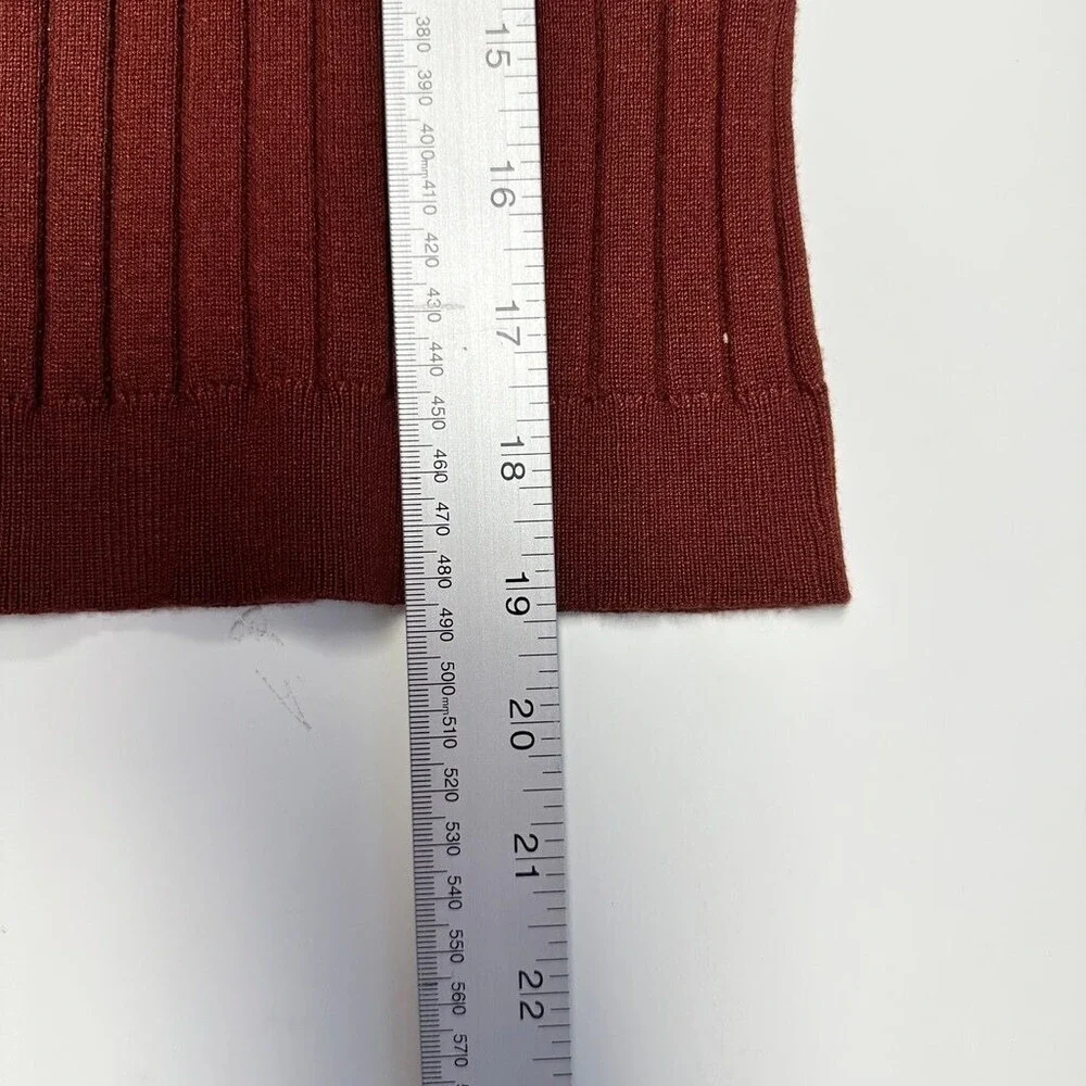 AND‎ NOW THIS Brown Ribbed Sleeveless Top, Size Medium - Picture 6 of 7